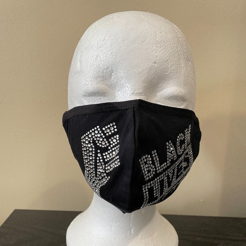 Black Lives Matter Bling Face Mask